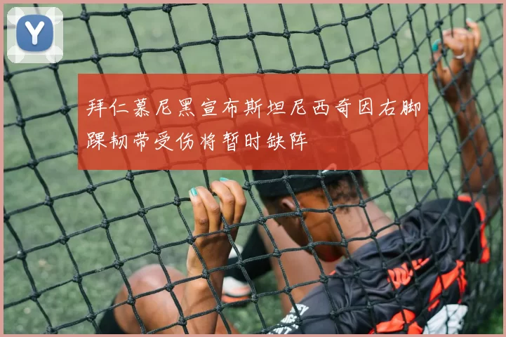 拜仁慕尼黑宣布斯坦尼西奇因右脚踝韧带受伤将暂时缺阵